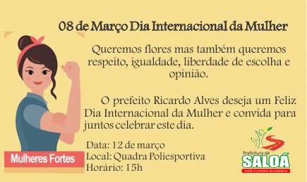 Convite- Dia das Mulheres