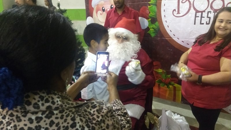Papai Noel no Natal Social